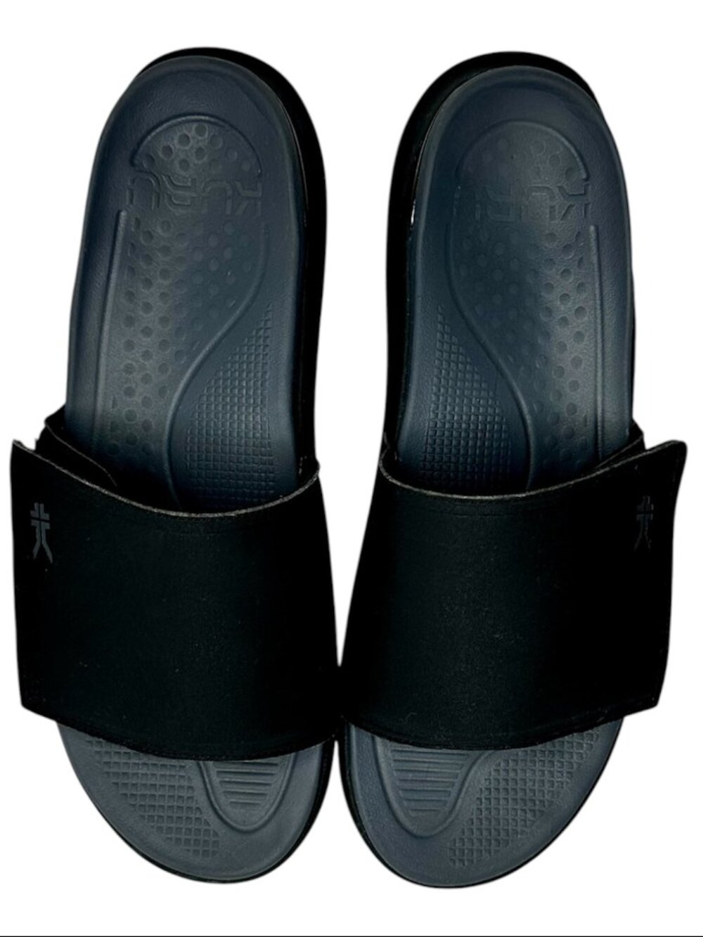 KURU Comfort Recovery Slides Black Men's Size 13